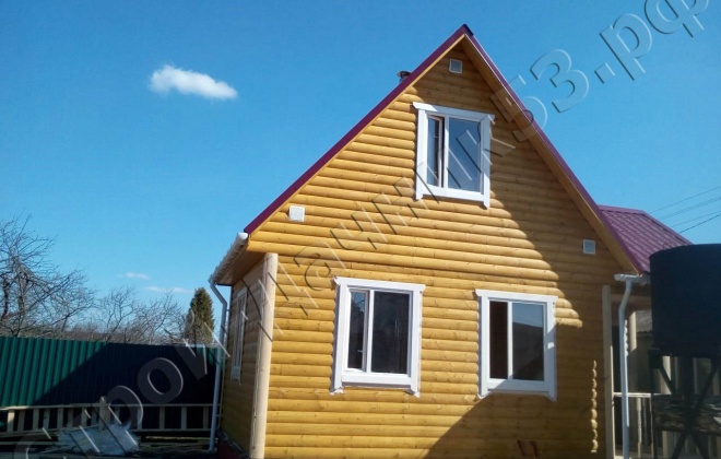 1 брусовой дом 4×7, 39 м², псковская область, псковский район, снт «пристань-1» (4)